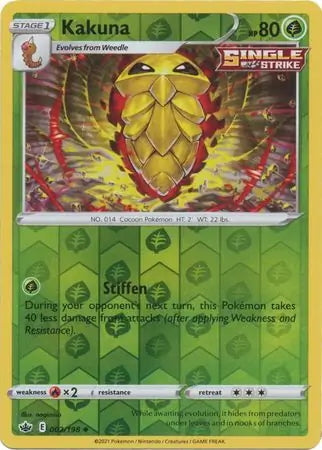 Chilling Reign Kakuna #2/198 reverse holo